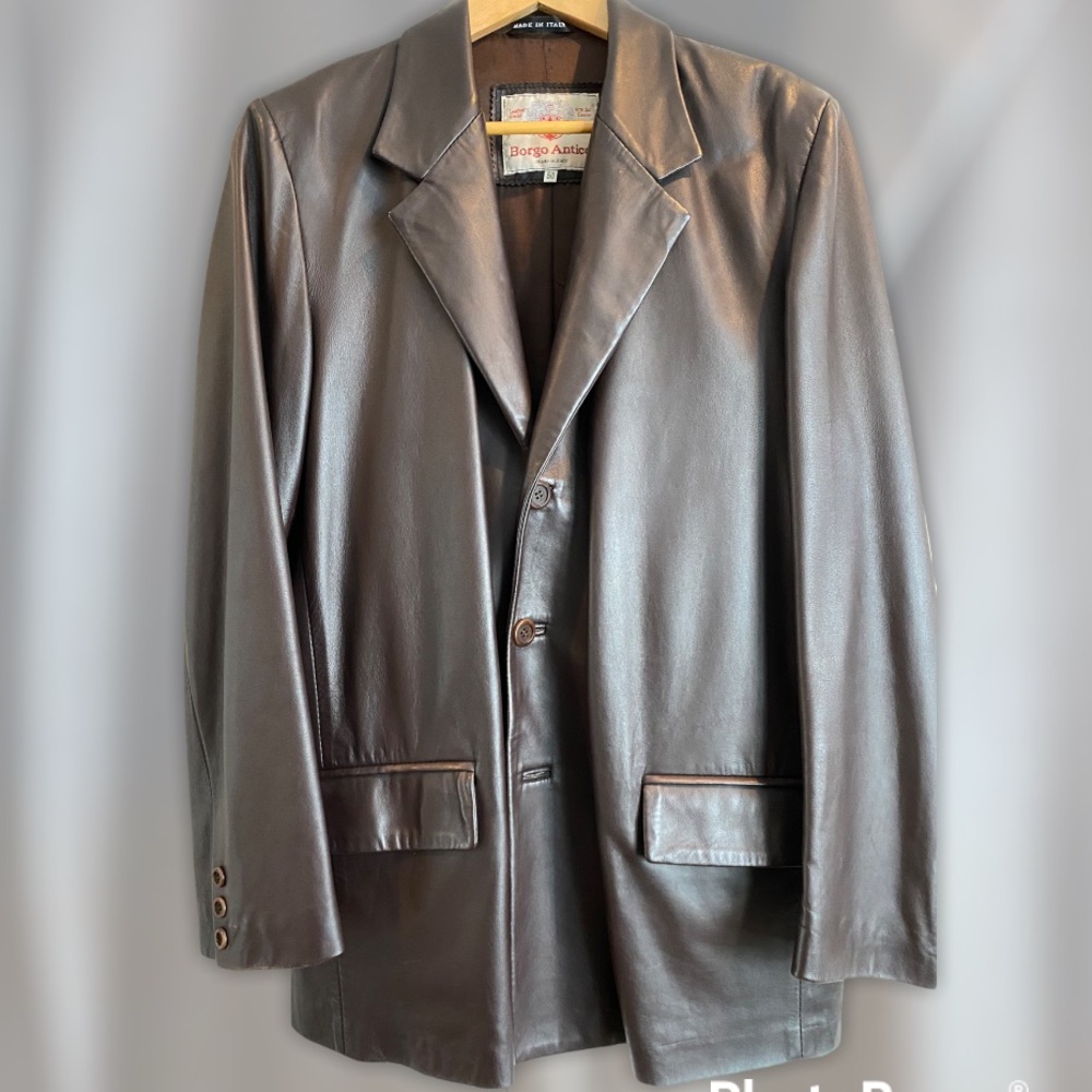 Genuine Italian Leather from Tuscany- Size 50EU/40 US - Medium Large